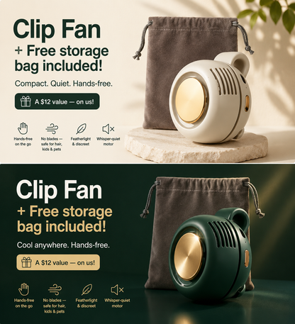 BREEZO Portable Silent Mini Bladeless Fan